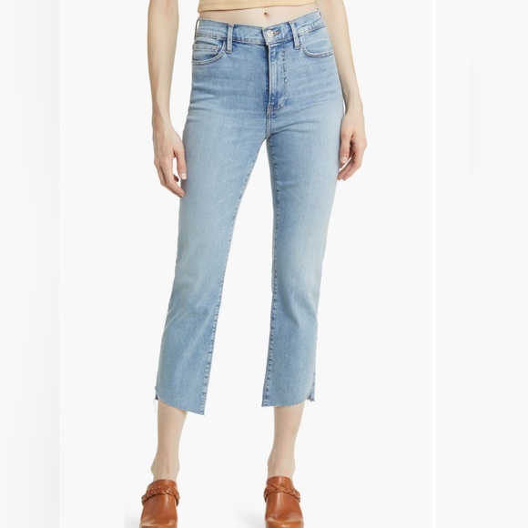 FRAME Le High Waist Cascade Ankle Straight Leg size 31 - Picture 2 of 9